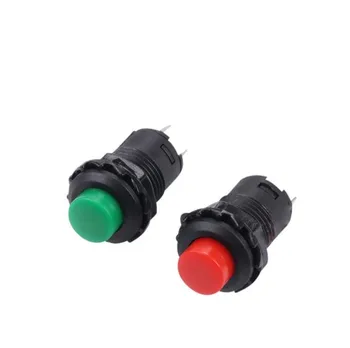 10 шт./ЛОТ DS-425 DS-428 Красный/зеленый Самоблокирующийся кнопочный переключатель с фиксацией включения/выключения DS-425A 12 мм