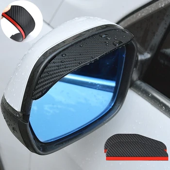 2ШТ Автомобильное Зеркало Заднего Вида Дождь Брови Козырек Из Углеродного Волокна Сбоку для Mini Cooper Cn7 C-Hr Jac S2 Автомобильный Тент Kia Stonic Malibu