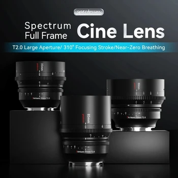 7artisans 7 artisans Полнокадровые Кинообъективы 35 мм 50 мм 85 мм T2.0 для Sony E FX3 Leica для L SL Nikon Z Z50 Canon EOS-R