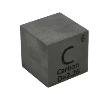 99,9% Металл высокой чистоты C Cube, резной элемент периодической таблицы, куб чистого углерода для подарков, хобби, поделок, показа, коллекции