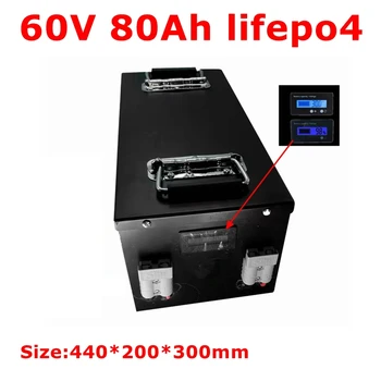 BLN водонепроницаемый 60V 80AH lifepo4 литиевый аккумулятор con 100A BMS на 6000 Вт 3000 Вт скутер велосипед triciclo caravan AGV + 10A caricabat
