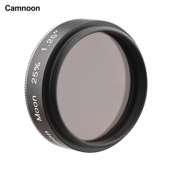 Camnoon 1,25-дюймовый лунный фильтр с 25-процентным коэффициентом пропускания для окуляра астрономического телескопа