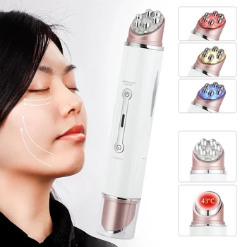 Eye Messager RF Радио Мезотерапия Электропорация Beauty Pen Частота EMS LED Face Lifitng Омоложение Кожи Средство Для Удаления Морщин