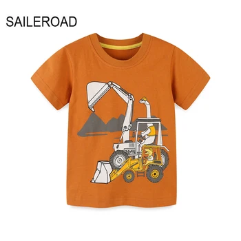 SAILEROAD 2023 Новая летняя футболка из хлопка с коротким рукавом, футболки с героями мультфильмов 