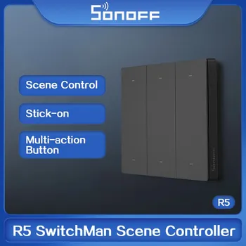 SONOFF SwitchMan R5 Scene Controller с Батареей, 6 Клавиш Без Подключения eWeLink-Пульт Дистанционного управления Работает SONOFF M5/MINIR3 Smart Home New