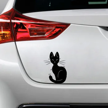 Автомобильные наклейки Beauty Cat Рисунок Diy Клейкие автомобильные наклейки на окна Водонепроницаемая Авто Наклейка