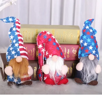 Американский День Независимости Безликая Кукла Настольный Сувенир Кукольные Украшения С Днем Рождения 4 Июля 2023 года Декоры для Вечеринки в честь Дня Независимости США