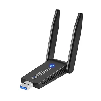 Быстрая доставка 1200 Мбит/с Usb Беспроводная Сетевая Карта Mini USB WiFi Адаптер LAN Wi-Fi Приемник Dongle Антенна для ПК Windows