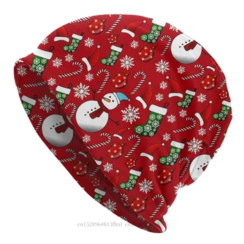 Веселого Рождества Модные Шляпы Веселое Рождество Красный Фон Капота Высококачественные Тюбетейки Шапочки Кепки