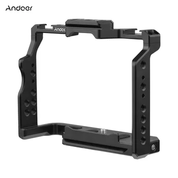 Видеокамера Andoer Cage из алюминиевого Сплава с двумя Креплениями для холодного Башмака для Sony A7IV/A7III/A7IIII/A7R III/ A7R II/A7S II