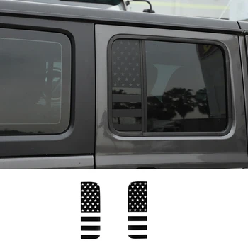 Декоративная Наклейка на Стекло Задней Двери Автомобиля Jeep Wrangler JL Gladiator JT 2018-2022 Внешние Аксессуары
