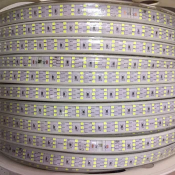 Диммер Светодиодной лампы 276LEDS AC220V EU PlugThree Row 4000K/Белый 2835 Водонепроницаемый IP68 Гибкая Светодиодная Лента Rope Light