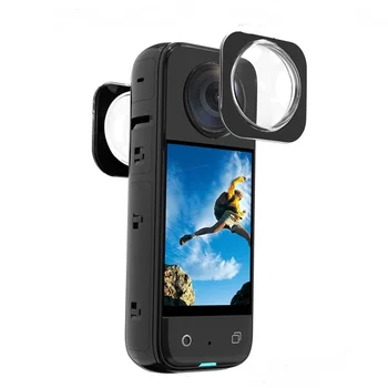 Для Insta360 X3, липкая защита объектива, водонепроницаемая зеркальная защита объектива, аксессуар для камеры Insta360 X3, Защитное зеркало
