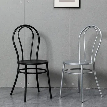 Железный стул для ресторана B-9, простой стул для европейского дома отдыха, кофейня в индустриальном стиле, чай с молоком, ресторан барбекю, столовая ch