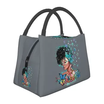 Изготовленная на заказ Африканская сетка, черная женская сумка для ланча, Мужская и женская сумка-холодильник, теплый изолированный ланч-бокс для офисных поездок