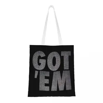 Изготовленные на заказ холщовые сумки для покупок Got Em, женские прочные сумки для покупок с продуктами
