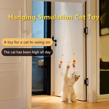 Интерактивная игрушка для кошек, забавная интерактивная игрушка для домашних животных, имитирующая подвешивание игрушки для домашних животных, Котенок, играющий в игрушку-тизер, Игрушка для кошек, принадлежности для кошек