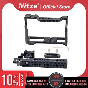Комплект Nitze Cage для Fujifilm X-T4 с ручкой PA14 NATO (встроенная швейцарская пластина Arca) - FHT-XT4