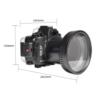 Корпус профессиональной камеры Seafrogs, водонепроницаемый чехол для камеры, жесткий чехол для Canon 5D Mark III-IV 100 мм