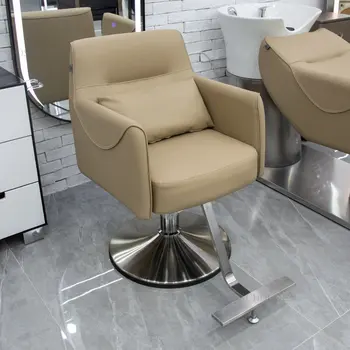 Креативная Мебель для парикмахерского салона Домашние парикмахерские кресла Дизайнерское кресло со спинкой Для стрижки волос Косметические стулья Парикмахерское кресло для макияжа