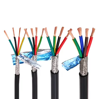 Многожильный экранированный кабель RVVP15AWG 1,5 мм2 3 4 5 6 8 10 12 14 16 20 24 провод управляющего сигнала с защитой от помех.