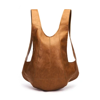 Модный мужской рюкзак из масляно-восковой кожи, противоугонный рюкзак, студенческий рюкзак унисекс