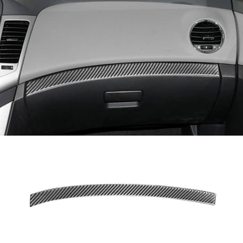 Накладка на панель приборной панели второго пилота из углеродного волокна Накладка на панель приборной панели второго пилота для Chevrolet Cruze 2009-2015 Аксессуары для интерьера