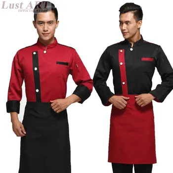 Новый дизайн куртки шеф-повара для кухни, униформа шеф-повара отеля, повседневная модная одежда шеф-повара ресторана AA011