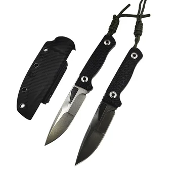 Нож с фиксированным лезвием в оболочке из углеродного волокна Kydex Охотничьи походные охотничьи ножи Bushcraft Tactical Gear Defense