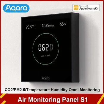 Оригинальная Панель Контроля Качества Воздуха Aqara S1 Для Всенаправленного Мониторинга Температуры и Влажности Воздуха CO2 PM2.5 Для Homekit MiHome