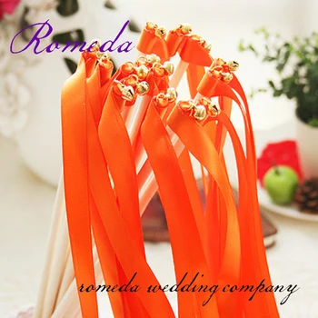 Палочки из свадебной ленты с оранжевым пятном верхнего дизайна для свадебной вечеринки