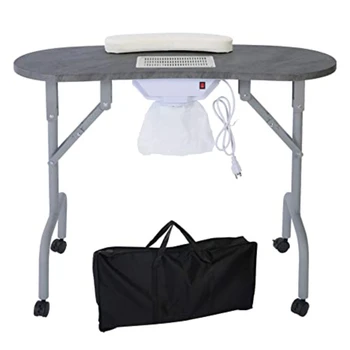 Портативный маникюрный стол, складной маникюрный стол с пылесборником, Профессиональный стол для маникюра, Мебель для салона