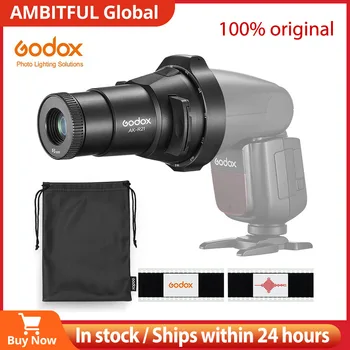 Проекционный Объектив Godox AK-R21 С Круглой Головкой Fresnel Head Slide Kit для Godox AD200Pro AD100Pro V1 Flash LC30 ML30 Light