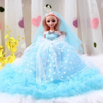 Растерянная Принцесса Кукла Эмалированная Кукла Набор Коробка Имитационная кукла Маленький подарок Детская игрушка 45 см