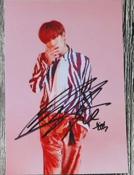 ручная подпись S.J Super Junior Ынхек Ын Хек, фото с автографом, переупаковка 6 дюймов, бесплатная доставка K-POP 042017A