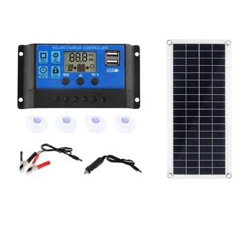 Солнечная панель мощностью 15 Вт, солнечная батарея 12-18 В, Солнечная панель для телефона, дом на колесах, MP3-плеер, зарядное устройство, наружный аккумулятор