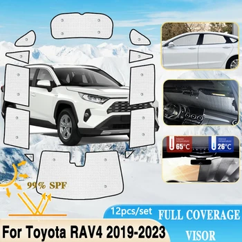 Солнцезащитные Козырьки С Полным Покрытием Для Toyota RAV4 XA50 Suzuki В 2019 ~ 2023 2022 Годах С Полным Объемным Козырьком Лобового Стекла Автомобильные Аксессуары