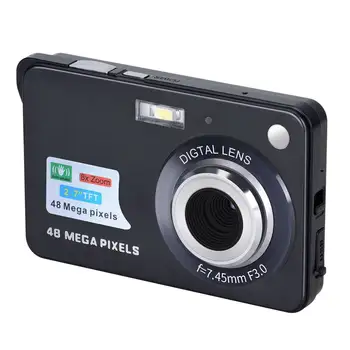 Цифровая камера с HD-дисплеем, видеокамера с защитой от дрожания, 2,7-дюймовая мини-камера