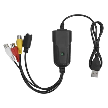 Цифровой преобразователь видео USB 2.0, устройство для записи аудиосигнала для Windows7/8/10/ Vista