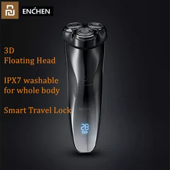 Электробритва Youpin Enchen BlackStone 3, Моющаяся бритва / фрезер с головкой, IPX7, водонепроницаемый ЖК-дисплей Type-C, Перезаряжаемая зарядка