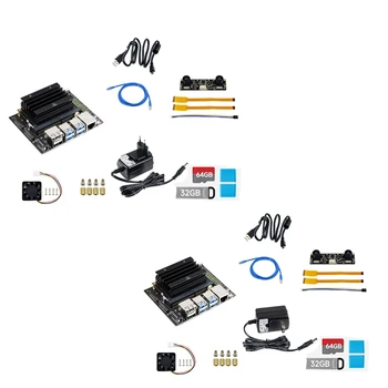 1 Комплект Комплекта разработчика 4 ГБ + 16 ГБ EMMC Developer Kit С платой Jetson Nano Core + Радиатор + Камера IMX219 + Вентилятор + USB-кабель (штепсельная вилка США)