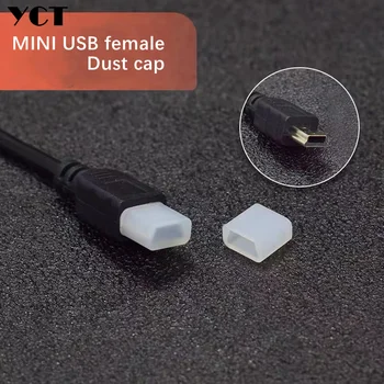 100шт Т-образный разъем MINI USB, пылезащитный чехол для кабеля передачи данных 5p, резиновый штекер, защитный кожух для усилителя Mini USB MP3 бесплатная доставка