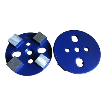 12ШТ Алмазный круг с четырьмя квадратными сегментами для шлифования металла и бетона на терраццо полах 4 дюйма Metal Ab