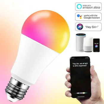 15 Вт WiFi E27 B22 Умная Лампа с Регулируемой Яркостью RGB 85-265 В Светодиодная Лампа с Изменяющимся цветом Smart Life APP Control Поддержка Alexa Google Home