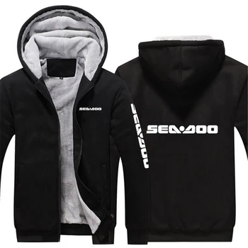 2023 Sea Doo Seadoo Moto Мужской Новый Зимний Спортивный костюм Модный Повседневный С Капюшоном Теплые Удобные Утепленные Толстовки Кофты Пальто Топ