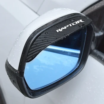 2ШТ наклейка на зеркало заднего вида автомобиля с дождевой накладкой для бровей, автозеркало для Ford RAPTOR F150, наклейка на автомобильные аксессуары