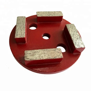4-дюймовый алмазный шлифовальный диск с центральным отверстием для винта - 9 шт. агрессивных бетонных шлифовальных пластин, идеально подходящих для полировки пола