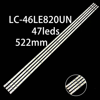 4 шт. Светодиодные полосы подсветки для LC-46LE820UN LC-46LE811E LC-46LE810E LC-46LE820E LC-46LE820M LC-46LE810UN LK460D3LWA2Z K4461TP