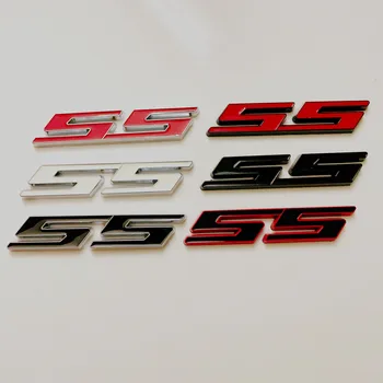 5шт 3D Металлический значок, Эмблема, Красная наклейка с логотипом SS, автомобильные наклейки для стайлинга автомобилей Cruze Aveo Silverado MALIBU CAPTIVA Camaro