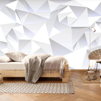 beibehang Пользовательские обои 3d современный минималистичный трехмерный треугольный мозаичный узор телевизор диван фон стены papel de pared